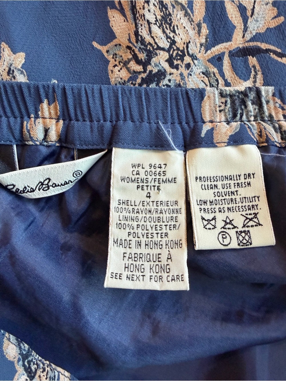 Eddie Bauer Navy Floral Skirt - Picture 7 of 7